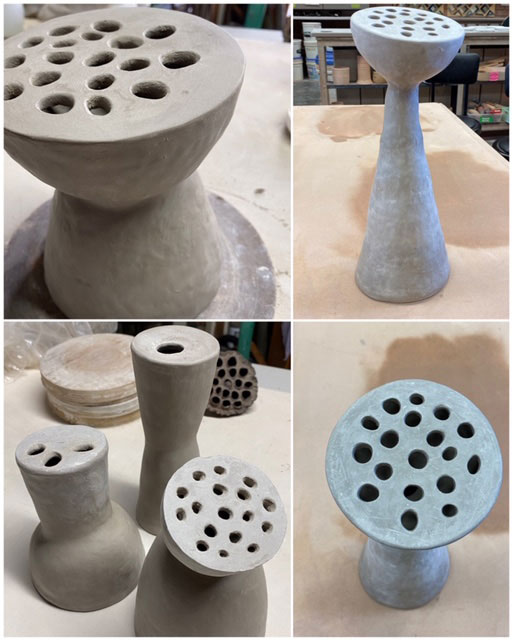 vases in progress
