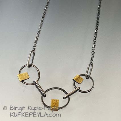 necklace with three loops