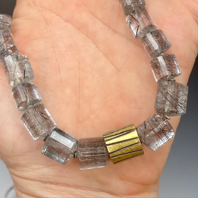 Tourmalinated Quartz necklace