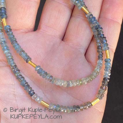 Moss Aquamarine necklace