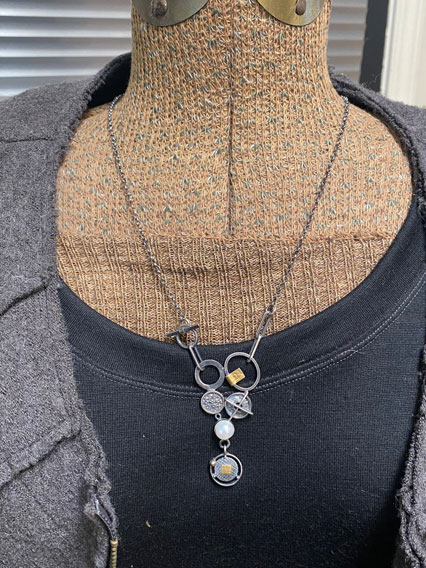 Necklace on dressform
