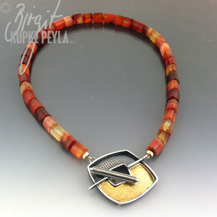 Carnelian Necklace - Jewelry made by Birgit Kupke-Peyla 