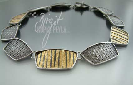 multi link necklace - jewelry made by Birgit Kupke-Peyla