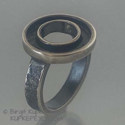 Infinity Circle Sterling Silver Ring