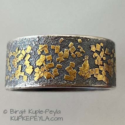 10mm wide Confetti Band Ring